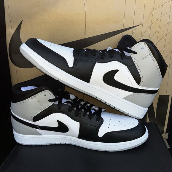 NEW Nike Air Jordan 1 Mid “Barons” White Smoke Grey DQ8426 101  Men Size 10 main image 5